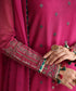 3 Piece - Embroidered Blended Net Suit